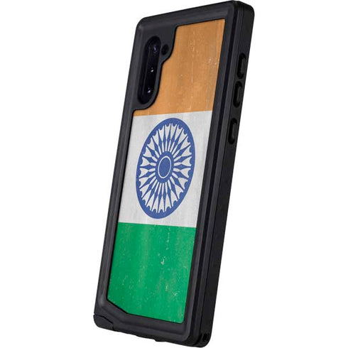 India Flag Distressed Galaxy Note 10 Waterproof Case