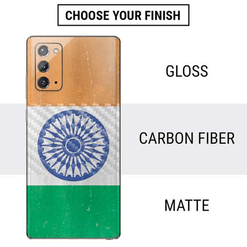 India Flag Distressed Galaxy Note20 5G Skin