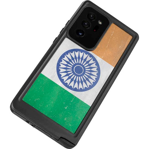 India Flag Distressed Galaxy Note20 Ultra 5G Waterproof Case