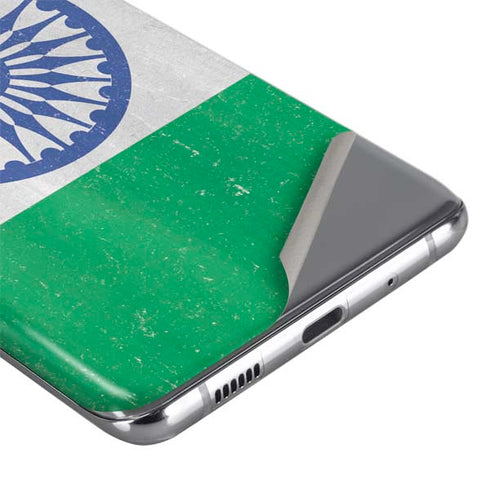 India Flag Distressed Galaxy S20 Plus Skin