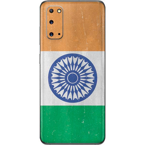 India Flag Distressed Galaxy S20 Skin