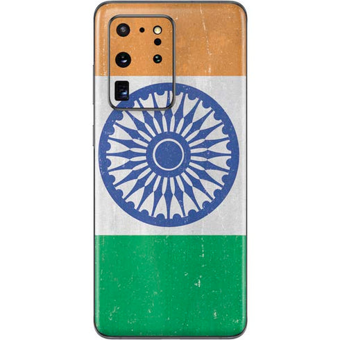 India Flag Distressed Galaxy S20 Ultra 5G Skin