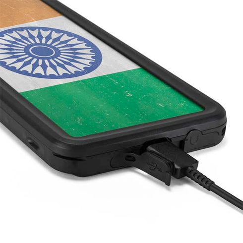 India Flag Distressed Galaxy S20 Waterproof Case