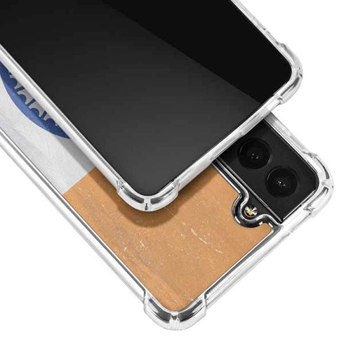 India Flag Distressed Galaxy S21 5G Clear Case