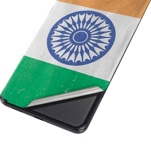 India Flag Distressed Galaxy S21 5G Skin