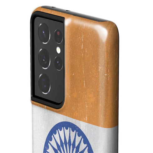 India Flag Distressed Galaxy S21 Ultra 5G Pro Case