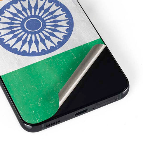 India Flag Distressed Galaxy S22 Plus Skin