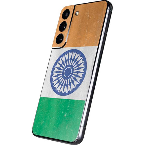India Flag Distressed Galaxy S22 Skin