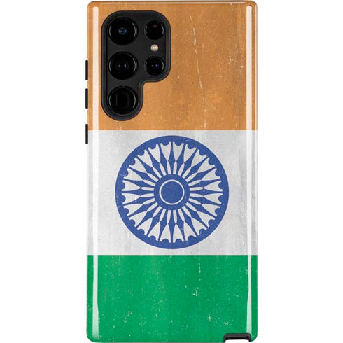 India Flag Distressed Galaxy S22 Ultra Pro Case