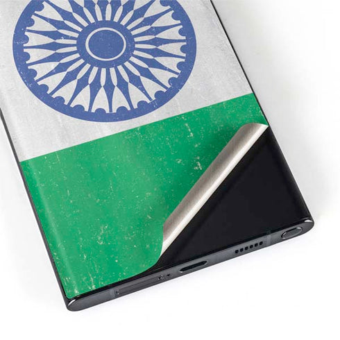 India Flag Distressed Galaxy S22 Ultra Skin