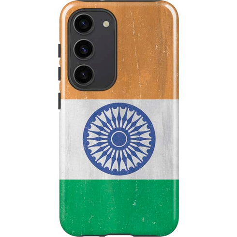 India Flag Distressed Galaxy S23 Pro Case