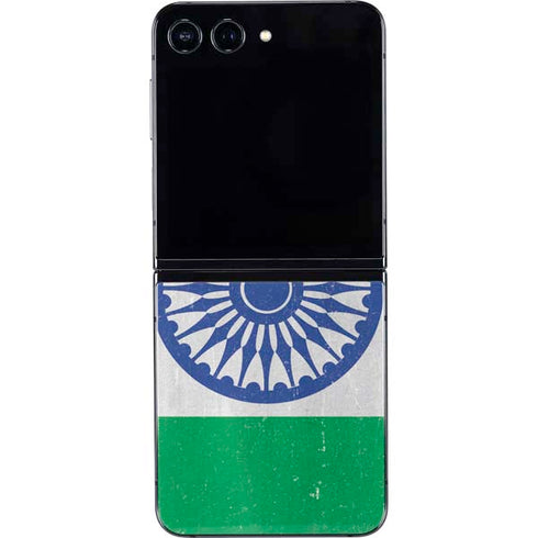 India Flag Distressed Galaxy Z Flip5 5G Skin