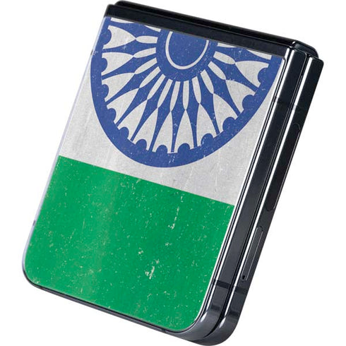 India Flag Distressed Galaxy Z Flip5 5G Skin