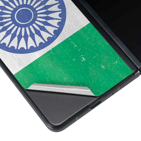 India Flag Distressed Galaxy Z Fold4 5G Skin
