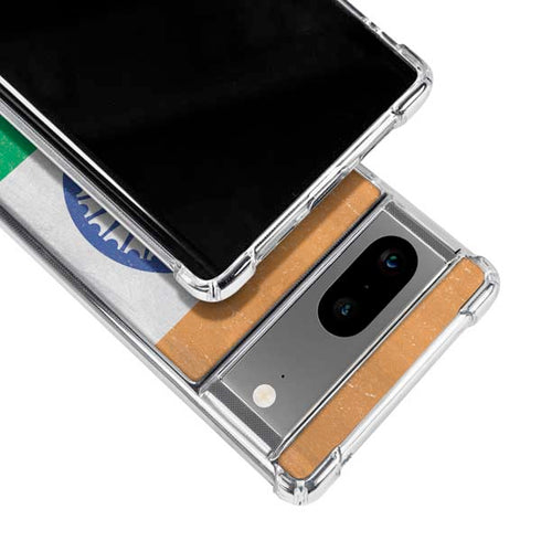 India Flag Distressed Google Pixel 8 Clear Case