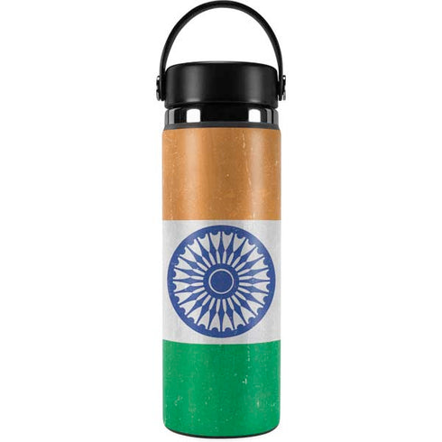 India Flag Distressed Hydro Flask 20oz Wide Mouth Skin