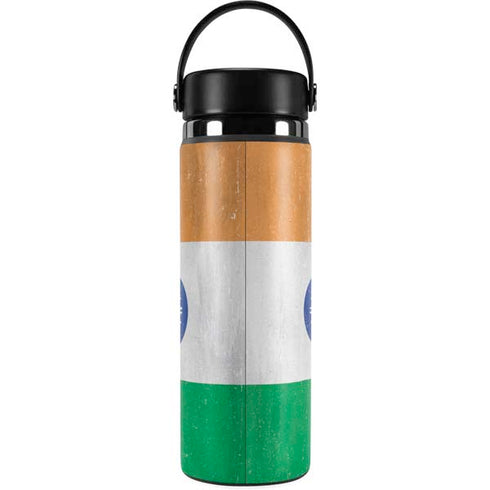 India Flag Distressed Hydro Flask 20oz Wide Mouth Skin