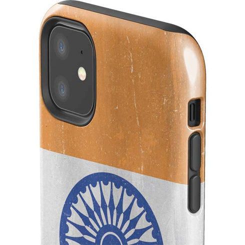 India Flag Distressed iPhone 11 Impact Case