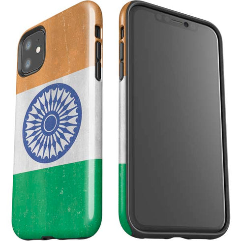 India Flag Distressed iPhone 11 Impact Case