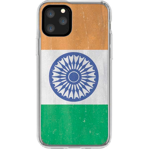 India Flag Distressed iPhone 11 Pro Clear Case