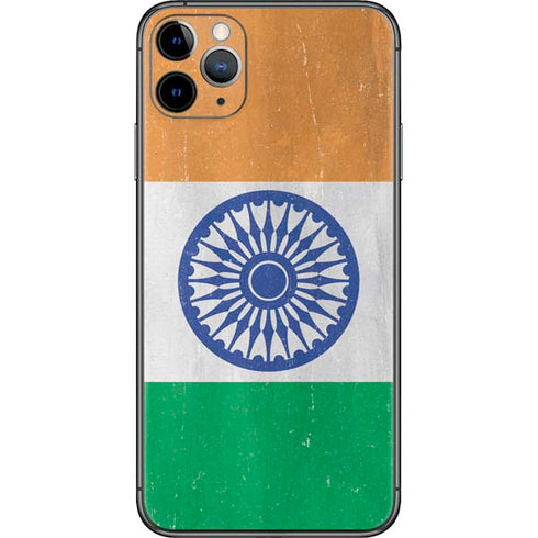 India Flag Distressed iPhone 11 Pro Max Skin