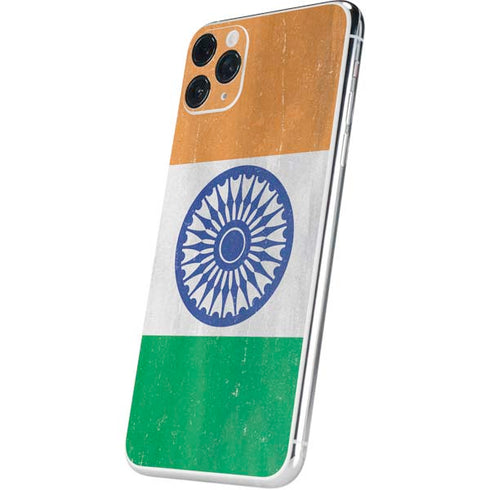 India Flag Distressed iPhone 11 Pro Max Skin