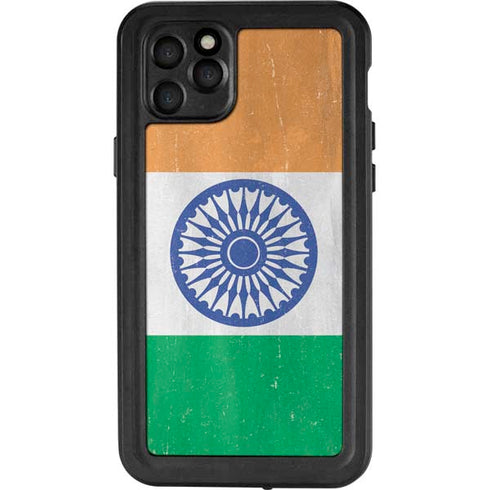 India Flag Distressed iPhone 11 Pro Max Waterproof Case