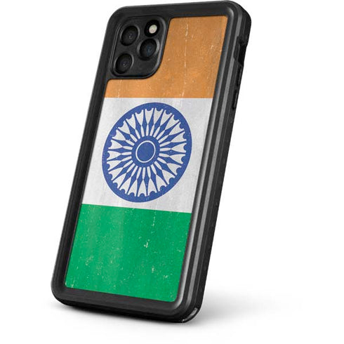 India Flag Distressed iPhone 11 Pro Max Waterproof Case