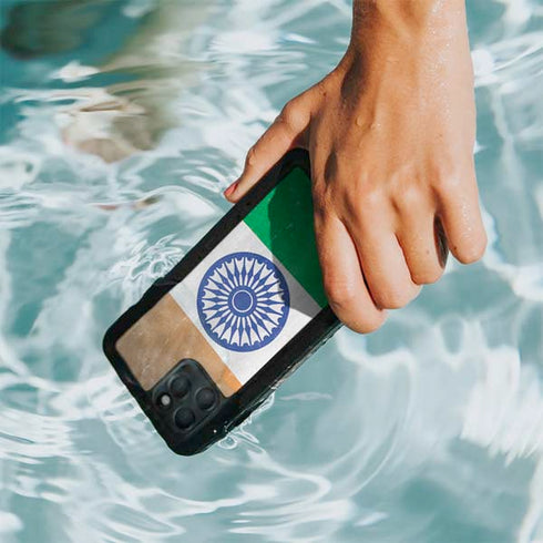 India Flag Distressed iPhone 11 Pro Max Waterproof Case