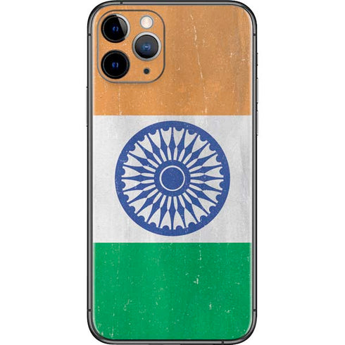 India Flag Distressed iPhone 11 Pro Skin