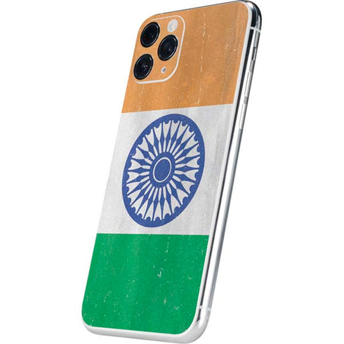 India Flag Distressed iPhone 11 Pro Skin