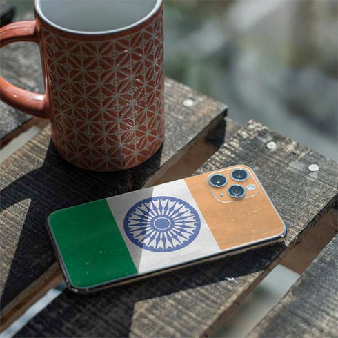 India Flag Distressed iPhone 11 Pro Skin