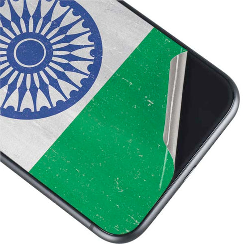 India Flag Distressed iPhone 11 Skin