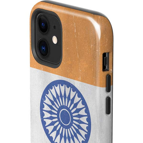 India Flag Distressed iPhone 12 Mini Impact Case