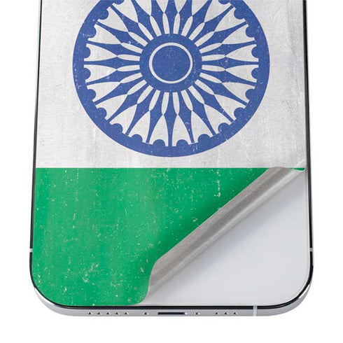 India Flag Distressed iPhone 12 Pro Skin