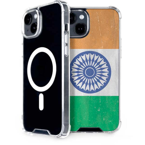 India Flag Distressed iPhone 13 MagSafe Case