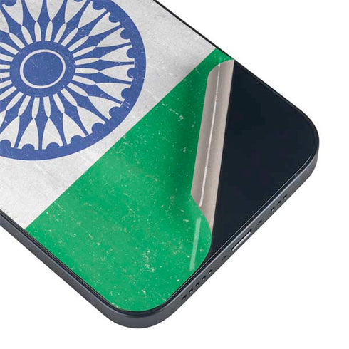 India Flag Distressed iPhone 13 Mini Skin