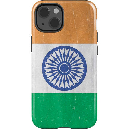India Flag Distressed iPhone 15 Impact Case