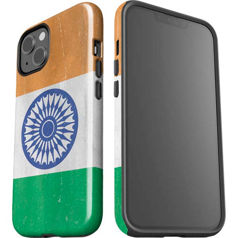 India Flag Distressed iPhone 15 Impact Case