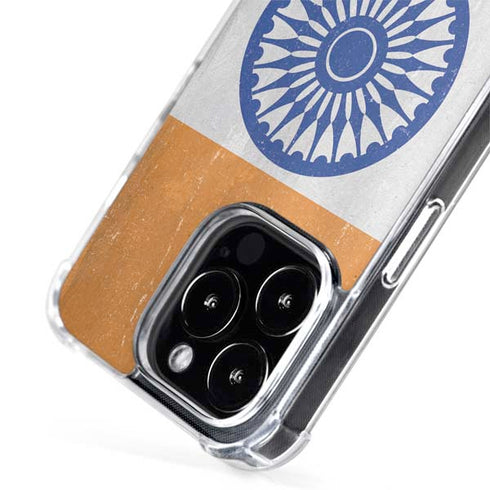 India Flag Distressed iPhone 15 Pro Max MagSafe Case