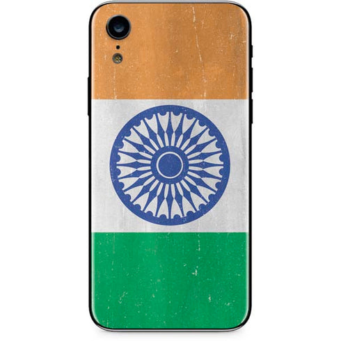 India Flag Distressed iPhone XR Skin
