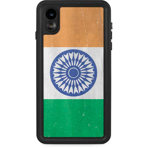 India Flag Distressed iPhone XR Waterproof Case