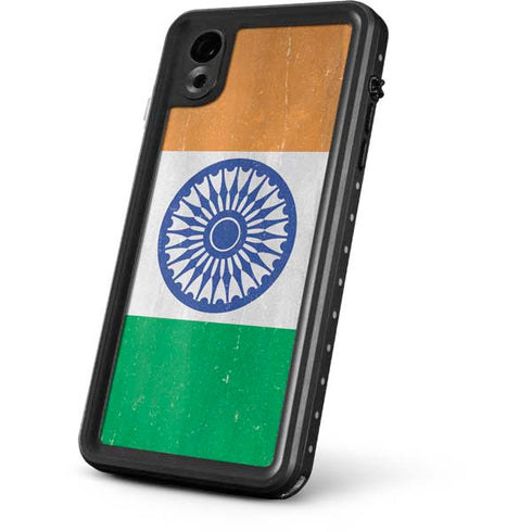 India Flag Distressed iPhone XR Waterproof Case