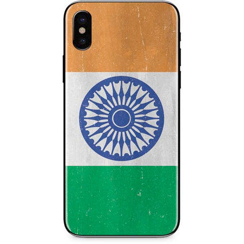 India Flag Distressed iPhone XS Max Skin