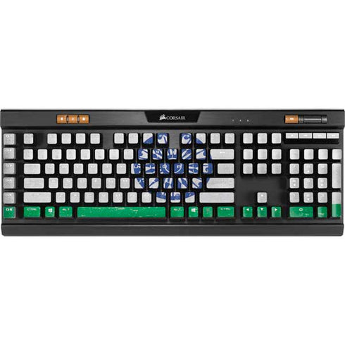 India Flag Distressed K95 RGB PLATINUM Mechanical Gaming Keyboard Skin