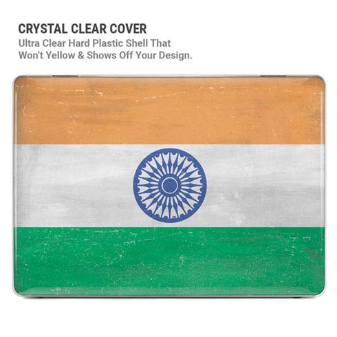 India Flag Distressed MacBook Air 15in (2023-2025) Case plus Skin