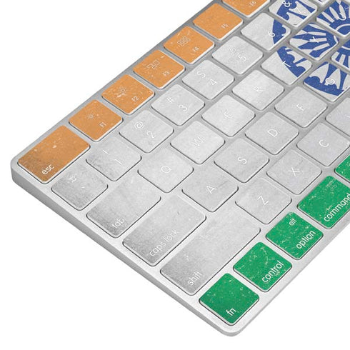 India Flag Distressed Magic Keyboard Skin