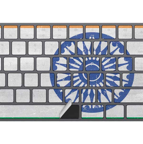 India Flag Distressed Magic Keyboard with Numeric Keypad Skin