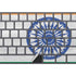 India Flag Distressed Magic Keyboard with Numeric Keypad Skin