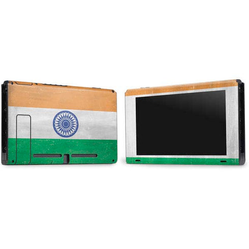 India Flag Distressed Nintendo Switch Bundle Skin